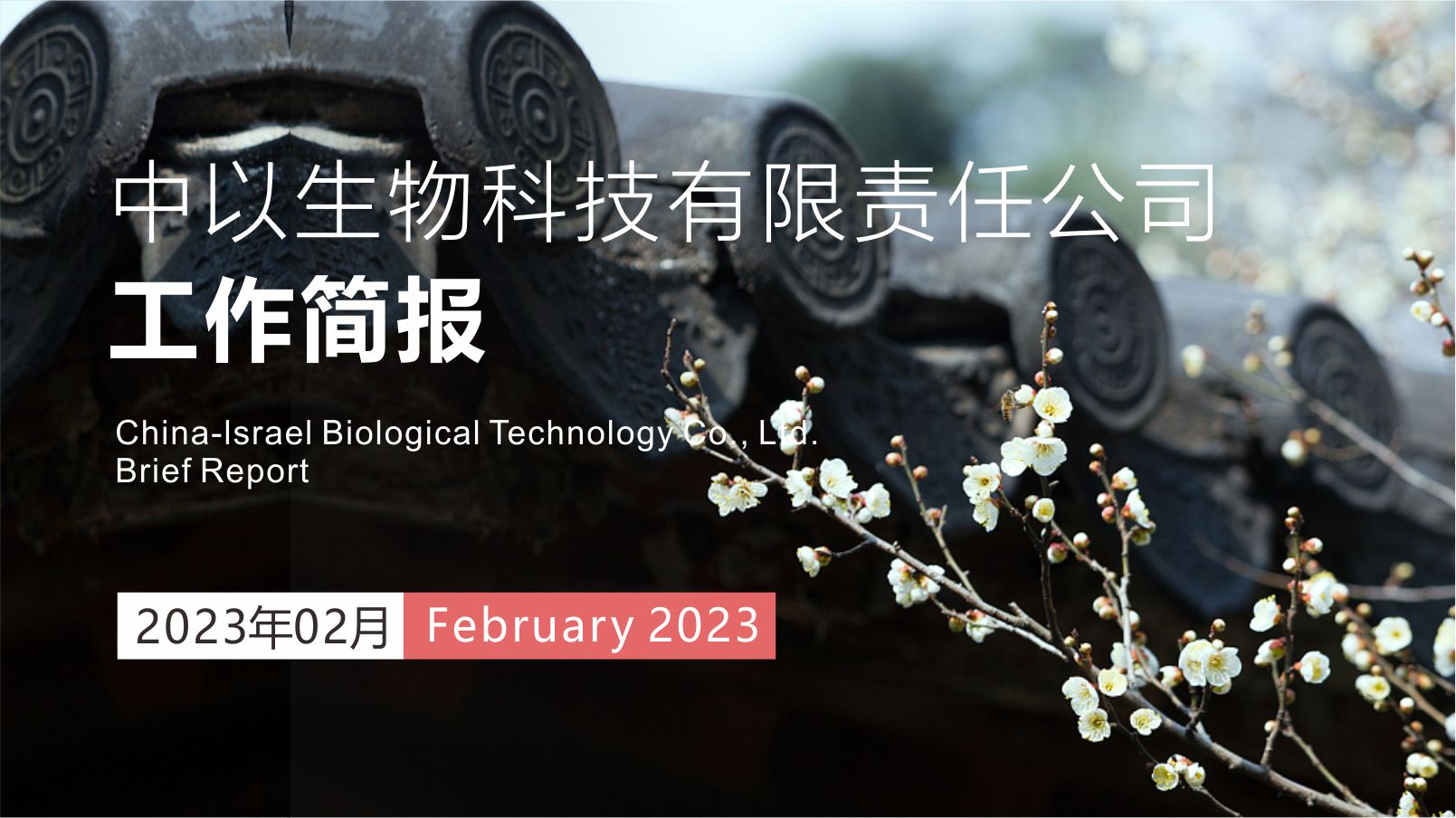 【工作简报】中以生物2023年2月份工作简报